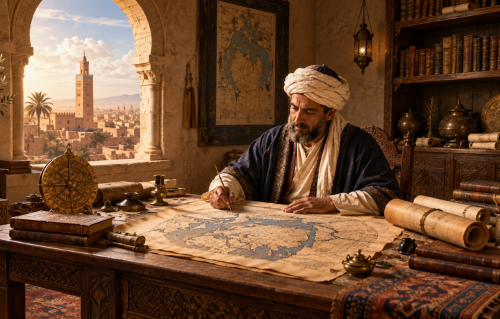 الشريف الإدريسي العالم المغربي ورائد الجغرافيا ورسم الخرائط