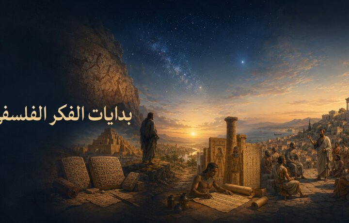 بدايات الفكر الفلسفي من الإنسان الأول وحضارات مصر وبلاد الرافدين إلى الفلسفة اليونانية