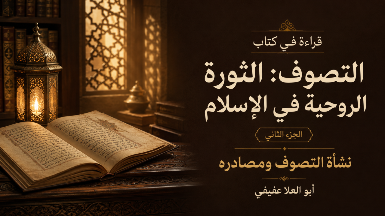 نشأة التصوف الإسلامي ومصادره عند أبي العلا عفيفي: من تعدد التعريفات إلى تشكّل المدارس — الجزء الثاني 1 نشأة التصوف الإسلامي ومصادره في قراءة كتاب أبي العلا عفيفي — الجزء الثاني