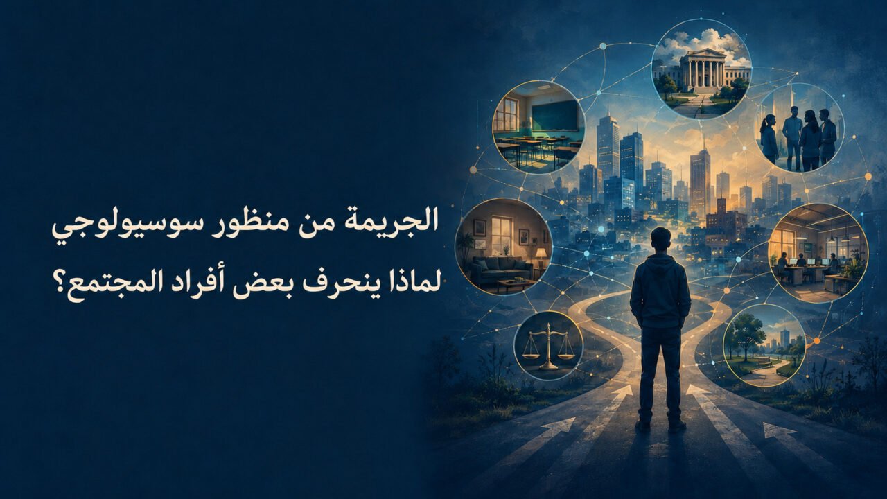 الجريمة من منظور سوسيولوجي والعوامل الاجتماعية المؤثرة في الانحراف