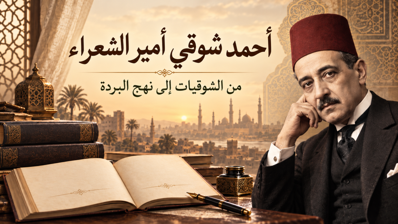 أحمد شوقي أمير الشعراء صاحب الشوقيات ونهج البردة