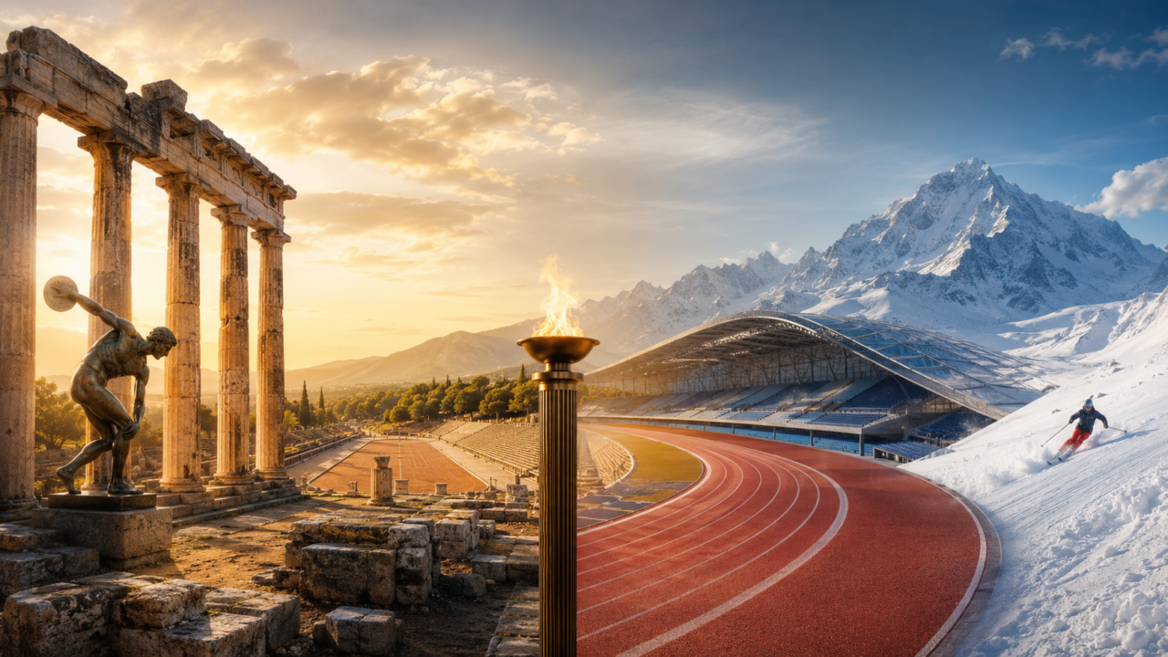تاريخ الألعاب الأولمبية: من أولمبيا القديمة إلى ميلانو كورتينا 2026 1 تاريخ الألعاب الأولمبية من أولمبيا القديمة إلى الملاعب الحديثة والألعاب الشتوية