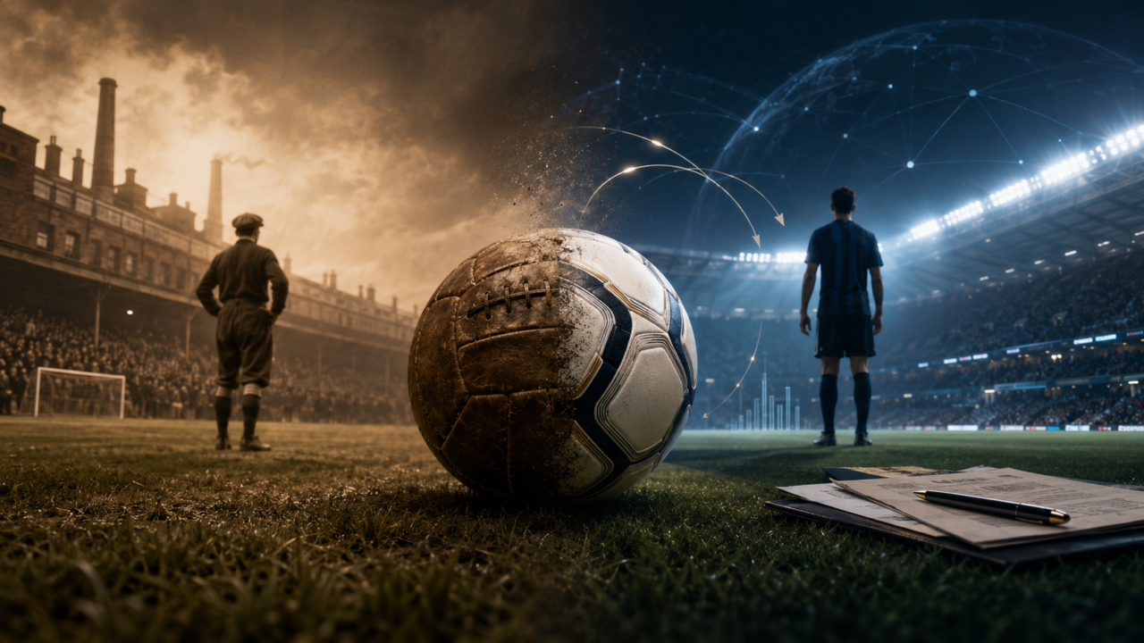 تاريخ الاحتراف في كرة القدم من الملاعب الإنجليزية القديمة إلى صناعة الانتقالات الحديثة