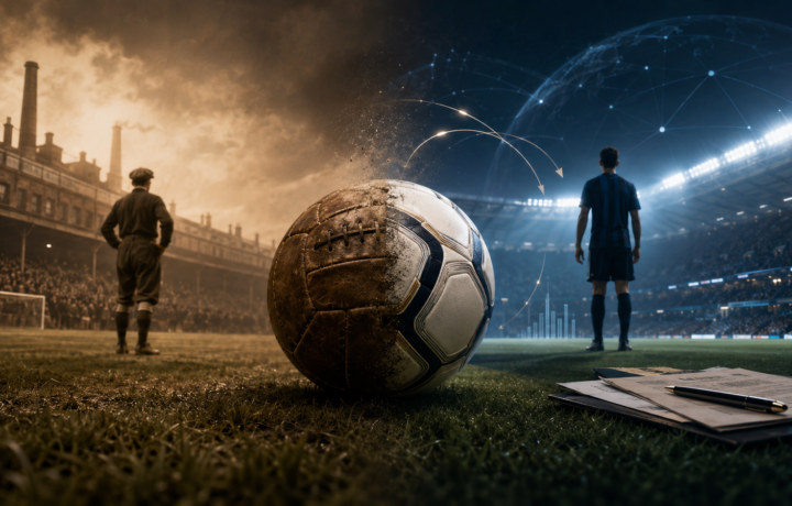 تاريخ الاحتراف في كرة القدم من الملاعب الإنجليزية القديمة إلى صناعة الانتقالات الحديثة
