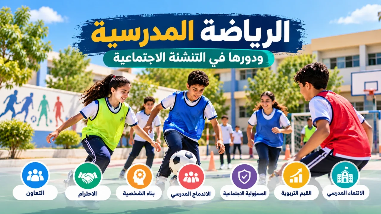 الرياضة المدرسية ودورها في التنشئة الاجتماعية: دراسة تربوية سوسيولوجية في بناء القيم والاندماج المدرسي 1 الرياضة المدرسية ودورها في التنشئة الاجتماعية وبناء القيم لدى المتعلمين